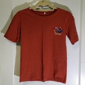 Dark orange tee